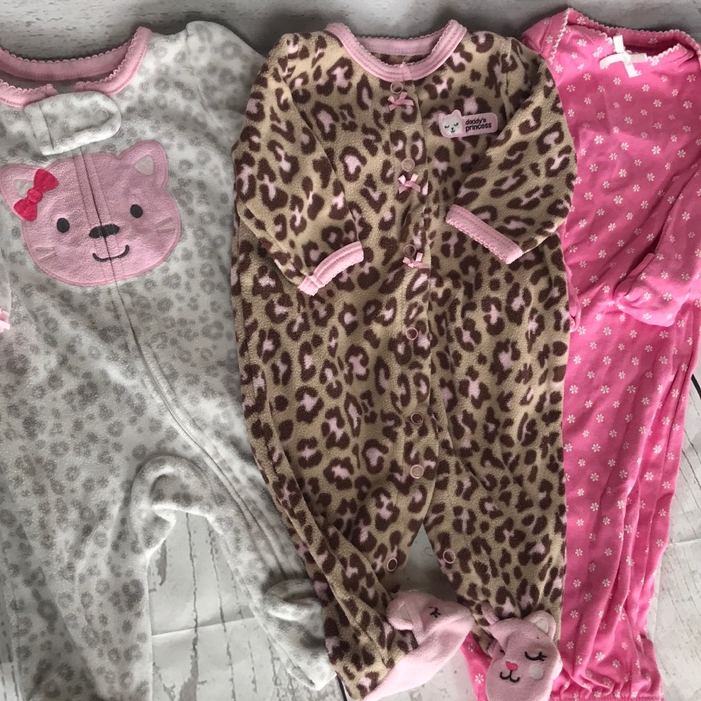 Lot of 3 Newborn PJs